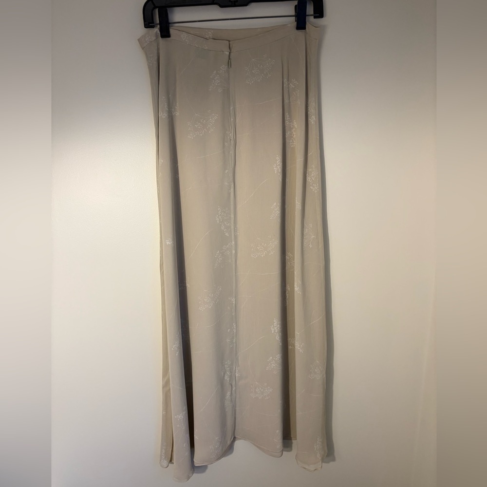Vtg Y2K Oscar De La Renta Ivory Floral Midi Skirt Grandmacore Old Money Bridal - Picture 5 of 13